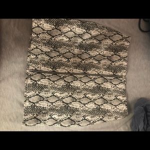 Snake skin skirt